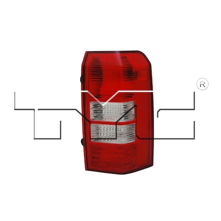 Tyc Tyc Tail Light Assembly, 11-6423-00 11-6423-00
